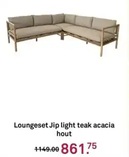 Karwei Loungeset Jip light teak acacia hout aanbieding