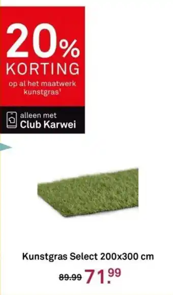 Karwei Kunstgras Select aanbieding