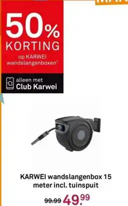 Karwei KARWEI wandslangenbox 15 meter incl. tuinspuit aanbieding