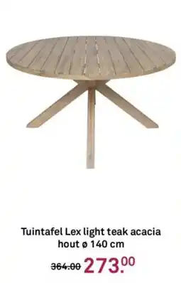 Karwei Tuintafel Lex light teak acacia hout aanbieding