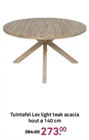 Karwei Tuintafel Lex light teak acacia hout aanbieding