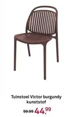 Karwei Tuinstoel Victor burgundy kunststof aanbieding