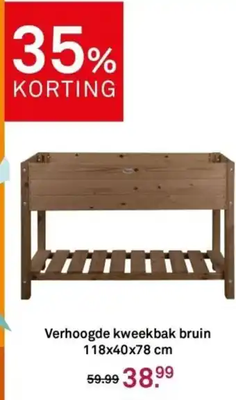 Karwei Verhoogde kweekbak bruin aanbieding