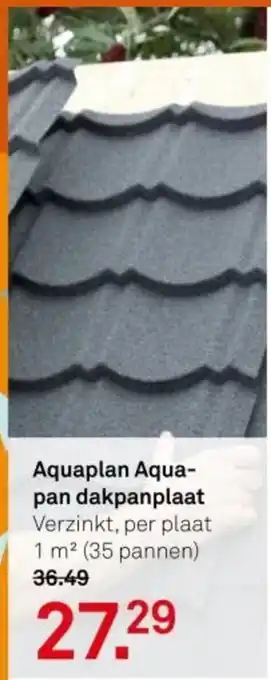 Karwei Aquaplan Aqua pan dakpanplaat aanbieding