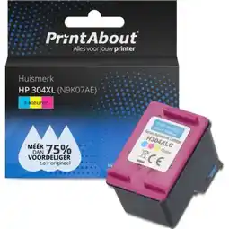 Bol.com Huismerk geschikt voor HP 304XL (N9K07AE) Inktcartridge 3-kleuren Hoge capaciteit aanbieding