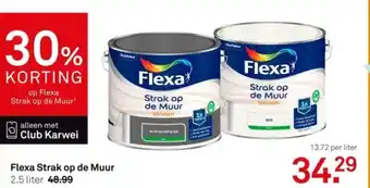 Karwei Flexa Strak op de Muur aanbieding