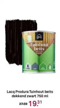 Karwei Lacq Produra Tuinhout beits dekkend zwart aanbieding