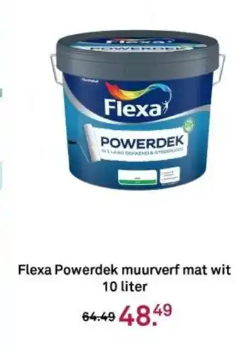 Karwei Flexa Powerdek muurverf mat wit aanbieding