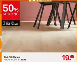 Karwei Click PVC Manera naturel eik aanbieding