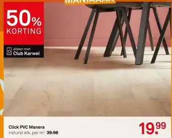 Karwei Click PVC Manera naturel eik aanbieding