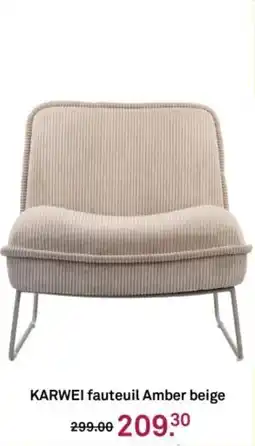 Karwei KARWEI fauteuil Amber beige aanbieding