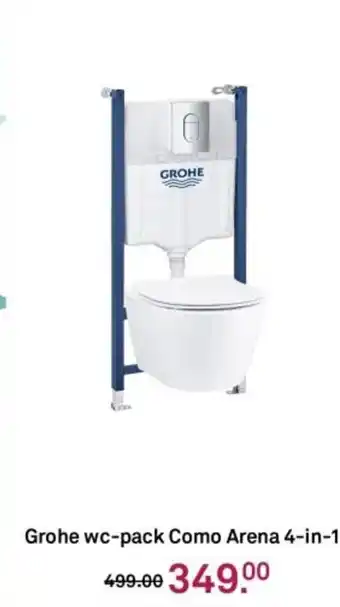Karwei Grohe wc-pack Como Arena 4 in 1 aanbieding
