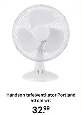 Karwei Handson tafelventilator Portland aanbieding