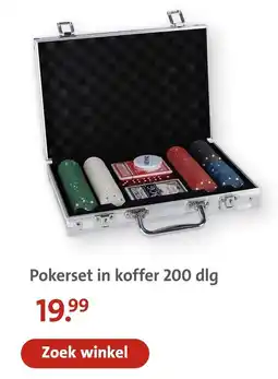 Bruna Pokerset in koffer 200 dlg aanbieding