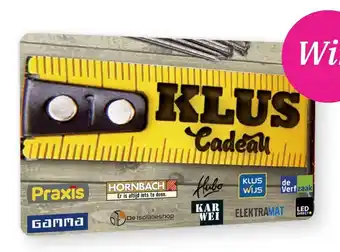 Bruna Klus Cadeaukaart aanbieding