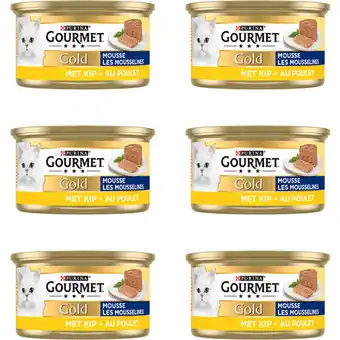 Albert Heijn Gourmet Gold mousse met kip 6-pack aanbieding