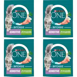 Albert Heijn Purina ONE ONE Sensitive rijk aan kalkoen 4-pack aanbieding