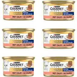 Albert Heijn Gourmet Gold mousse met zalm 6-pack aanbieding