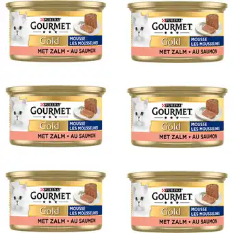 Albert Heijn Gourmet Gold mousse met zalm 6-pack aanbieding