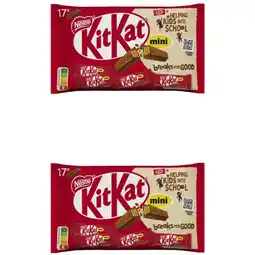 Albert Heijn Kitkat Mini melkchocolade uitdeelzak 2-pack aanbieding