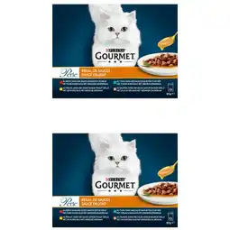 Albert Heijn Gourmet Perle sauce rund kip tonijn zalm 2-pack aanbieding