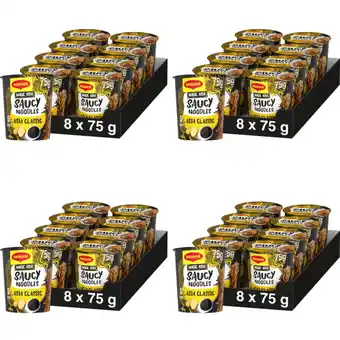 Albert Heijn Maggi Saucy noodles Asia 4-pack aanbieding