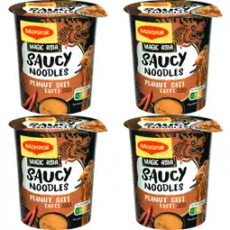 Albert Heijn Maggi Saucy noodles peanut 4-pack aanbieding