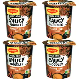 Albert Heijn Maggi Saucy noodles peanut 4-pack aanbieding