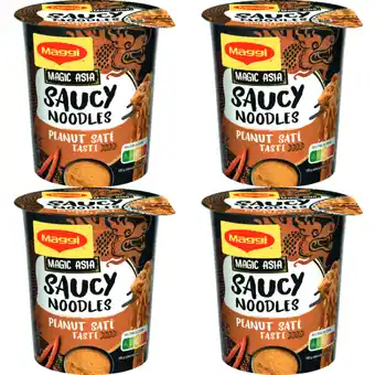 Albert Heijn Maggi Saucy noodles peanut 4-pack aanbieding