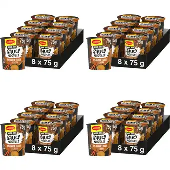 Albert Heijn Maggi Saucy noodles peanut 4-pack aanbieding