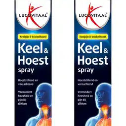 Albert Heijn Lucovitaal Keel & hoest spray 2-pack aanbieding