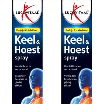 Albert Heijn Lucovitaal Keel & hoest spray 2-pack aanbieding