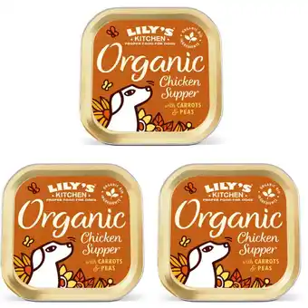 Albert Heijn Lily's Kitchen Organic supper met kip 3-pack aanbieding