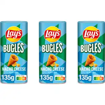 Albert Heijn Lay's Bugles Nacho Cheese Canister 3-pack aanbieding