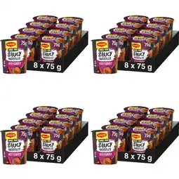 Albert Heijn Maggi Saucy noodles red curry 4-pack aanbieding