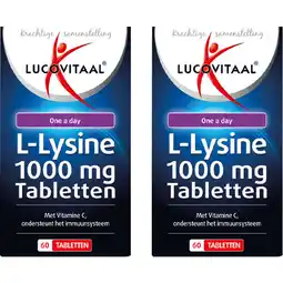 Albert Heijn Lucovitaal L-Lysine 1000 mg tabletten 2-pack aanbieding