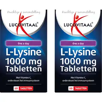 Albert Heijn Lucovitaal L-Lysine 1000 mg tabletten 2-pack aanbieding