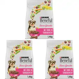 Albert Heijn Beneful Kleine genieter rund en groenten 3-pack aanbieding