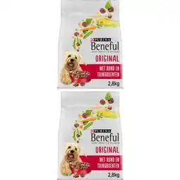 Albert Heijn Beneful Original adult rund en groenten 2-pack aanbieding