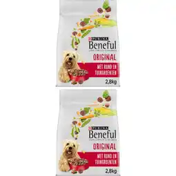 Albert Heijn Beneful Original adult rund en groenten 2-pack aanbieding