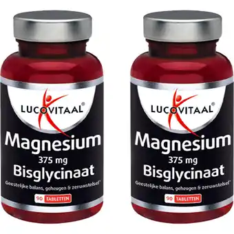 Albert Heijn Lucovitaal Magnesium bisglycinaat 2-pack aanbieding