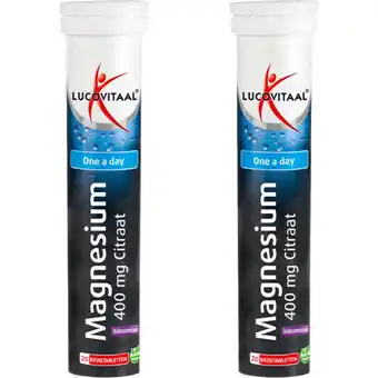 Albert Heijn Lucovitaal Magnesium citraat tabletten 2-pack aanbieding