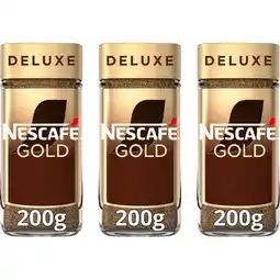 Albert Heijn Nescafé Gold deluxe oploskoffie 3-pack aanbieding