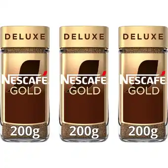 Albert Heijn Nescafé Gold deluxe oploskoffie 3-pack aanbieding