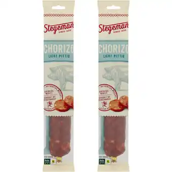 Albert Heijn Stegeman Chorizo Licht Pittig 2-pack aanbieding