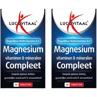Albert Heijn Lucovitaal Magnesium vitamine mineralen 2-pack aanbieding