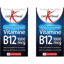 Albert Heijn Lucovitaal Vitamine B12 1000mcg 2-pack aanbieding