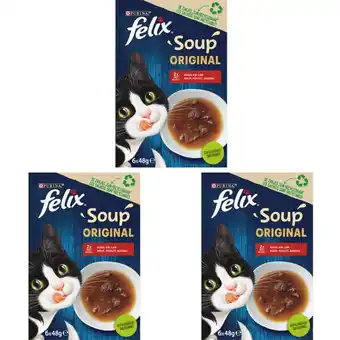 Albert Heijn Felix Soup original met rund kip lam 3-pack aanbieding