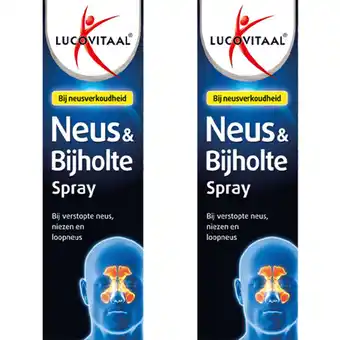 Albert Heijn Lucovitaal Neus & bijholte spray 2-pack aanbieding