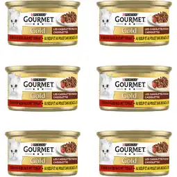 Albert Heijn Gourmet Gold cassolettes met rund & kip 6-pack aanbieding